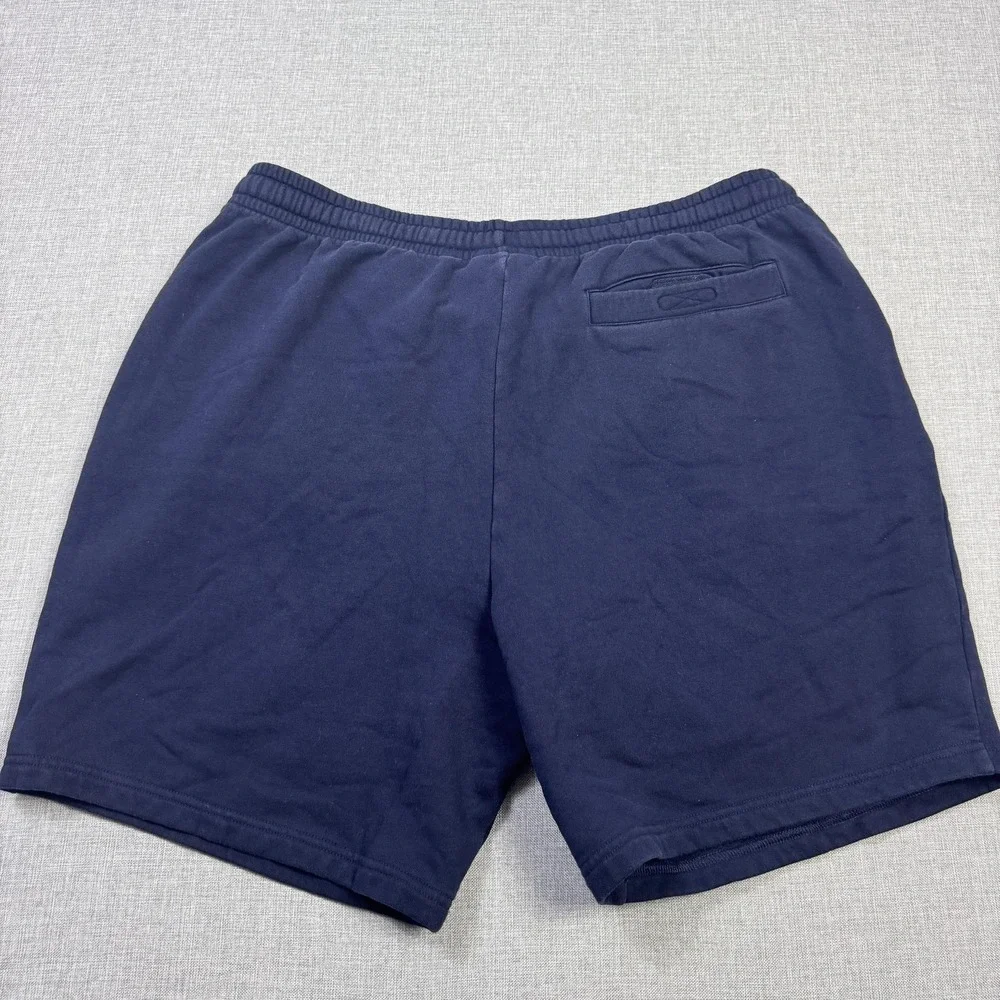 Lacoste Sport‎ Fleece Shorts Mens 2XL Blue Athletic Drawstring Pockets 7 Inseam